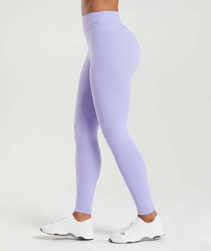 Women's Gymshark Whitney High Rise Leggings Light Purple | NZ 8BJFDZ